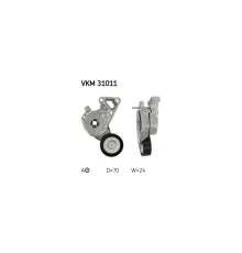 Натяжитель ремня с роликом SKF VKM 31011