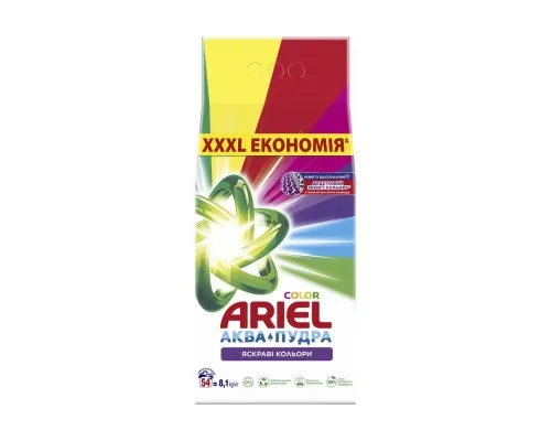 Пральний порошок Ariel Аква-Пудра Color 8.1 кг (8006540535004)