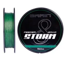 Шнур Brain fishing Storm 8X 150m 0.18mm 27lb/12.2kg Green (1858.51.74)