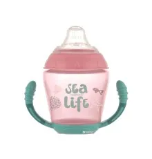Поильник-непроливайка Canpol babies с мягким силиконовым носиком Sea Life розовый 230 мл (56/501_pin)