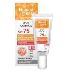 Засіб від засмаги Біокон Hirudo Derm Sun Protect Spot Control Сонцезахисний крем для проблемних зон SPF 75 25 мл (4820160038530)
