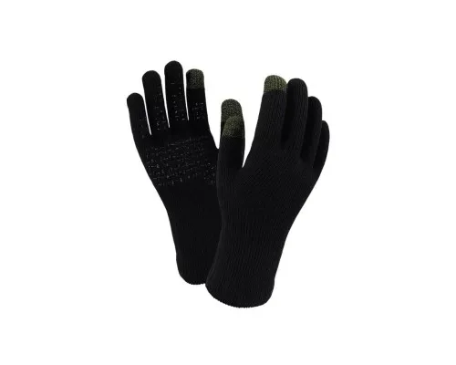 Водонепроникні рукавички Dexshell ThermFit з вовною мериноса Чорні M (DG326TS-V20-BLM)
