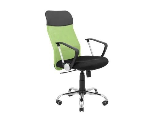 Офісне крісло Richman Ультра Ю Хром M-1 (Tilt) Сітка чорна + зелена (ADD0003103)