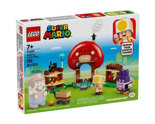 Конструктор LEGO Super Mario Nabbit в лавке Toad. Дополнительный набор 230 деталей (71429)