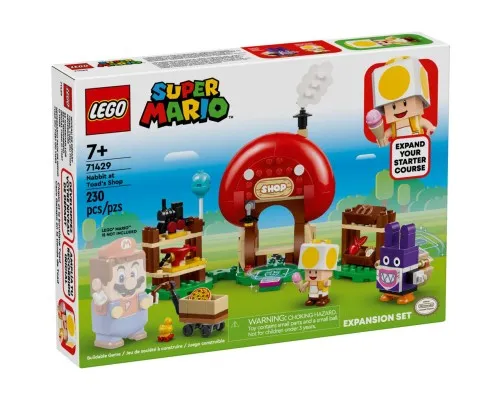 Конструктор LEGO Super Mario Nabbit у крамниці Toad. Додатковий набір 230 деталей (71429)