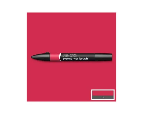 Маркер Winsor&Newton двосторонній Brushmarker, (R455) Рубіновий (884955042816)