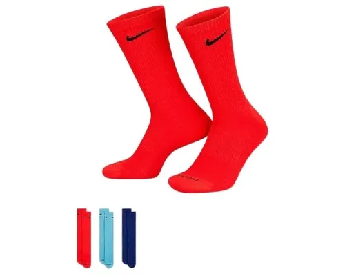 Шкарпетки Nike U NK EVRY PLUS CUSH CREW 3PR SX6888-925 38-42 3 пари Мультиколор (196147077071)