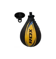 Груша боксерська RDX 2Y Boxing Speed Ball Leather Multi Yellow/Blue (2SBL-S2YU)