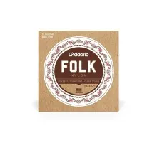 Струни для гітари D'Addario Folk Nylon Ball End Silver Wound / Clear Treble (EJ32C)