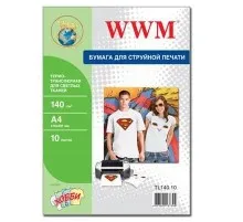 Фотопапір WWM A4 Termotransfers/White (TL140.10)