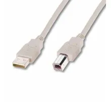 Кабель для принтера USB 2.0 AM/BM 1.8m Digitus (AK-300102-018-E)