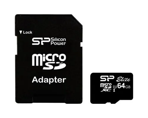 Карта памяті Silicon Power 64GB microSDXC Class 10 UHS-ISDR (SP064GBSTXBU1V10SP)