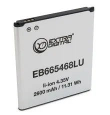 Акумуляторна батарея Extradigital Samsung Galaxy Grand 2 Duos G7102 (2600 mAh, EB665468LU) (BMS6417)