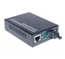 Медіаконвертер Merlion 10/100Base-TX to 100Base-F 1550нм, SM, SC/RJ-45, 25 км +БП (HTB-3100B / 1550_WDM)