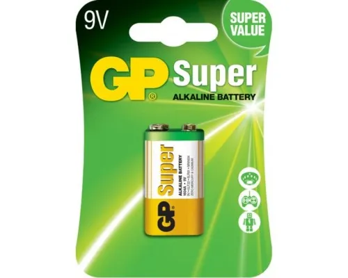 Батарейка Gp Крона Super Alcaline 6F22 / 6LR61 9V * 1 (GP1604AEB-5S1)