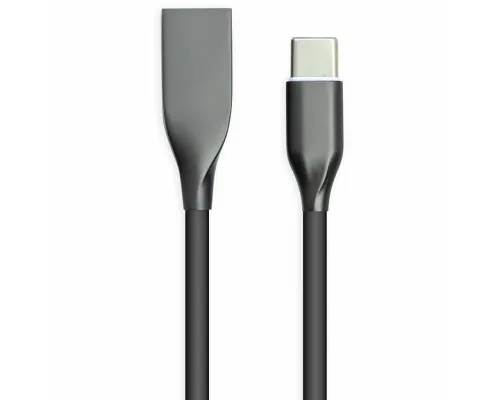 Дата кабель USB 2.0 AM to Type-C 1.0m black PowerPlant (CA911240)