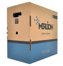 Кабель мережевий Merlion UTP 305м, cat 5e, CU, 4*2*0,48мм, ПВХ, outdoor (КПП-ВП (100) 4*2*0,48 / 17386)