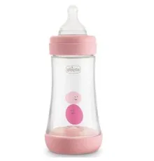 Бутылочка для кормления Chicco пластиковая Perfect 5 с силиконовой соской 2м+ 240 мл Розова (20223.10.40)