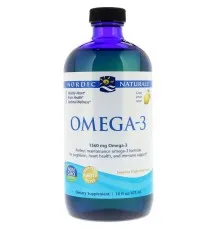Жирні кислоти Nordic Naturals Омега-3, Смак Лимона, Omega-3, Lemon, 1,560 мг, 473 мл. (NOR02764)