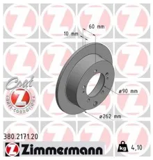 Гальмівний диск ZIMMERMANN 380.2171.20