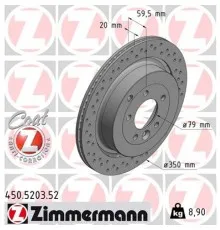 Гальмівний диск ZIMMERMANN 450.5203.52