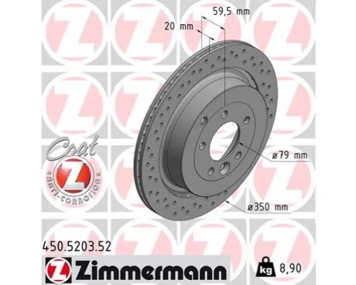 Гальмівний диск ZIMMERMANN 450.5203.52