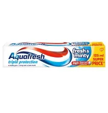 Зубна паста Aquafresh Освіжаюче-м'ятна 125 мл (5908311868447)