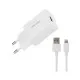 Зарядний пристрій Proda USB 2,4A + USB Lightning cable (PD-A43i-WHT)