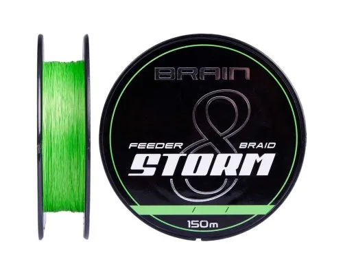 Шнур Brain fishing Storm 8X 150m 0.06mm 8lb/3.8kg Lime (1858.51.95)