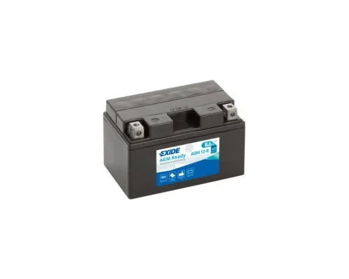 Акумулятор автомобільний EXIDE Ready AGM 8,6Ah (+/-) (145EN) (AGM12-8)