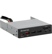 Зчитувач флеш-карт Chieftec 3.5" 2xUSB3.2/2xType-C/1xPD3.0/1xQC3.0 USB (CRD-908H)