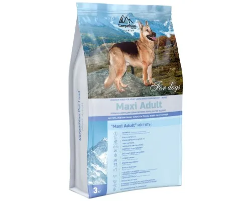 Сухой корм для собак Carpathian Pet Food Maxi Adult 3 кг (4820111140855)