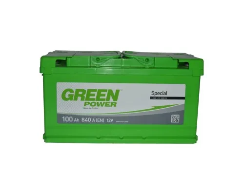 Акумулятор автомобільний GREEN POWER Standart 100Ah (+/-) (840EN) (22430)