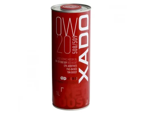 Моторное масло Xado 0W-20 508/509 Red Boost, 1 л (ХА 25194)