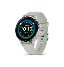 Смарт-годинник Garmin Venu 3S, Sage Gray + Passivated, GPS (010-02785-01)