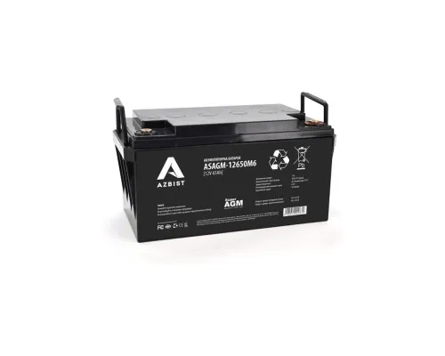 Батарея к ИБП AZBIST 12V 65 Ah Super AGM (ASAGM-12650M6)