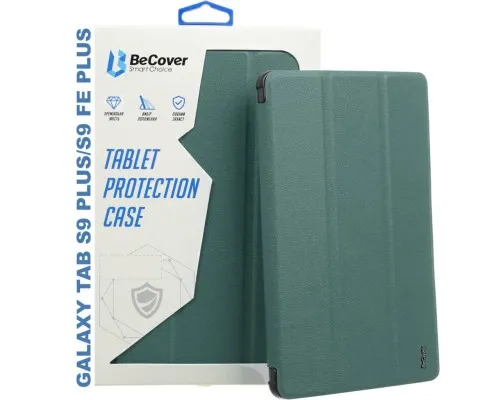 Чохол до планшета BeCover Smart Case Samsung Tab S9 Plus (SM-X810/SM-X816)/S9 FE Plus (SM-X610/SM-X616) 12.4 Dark Green (710323)