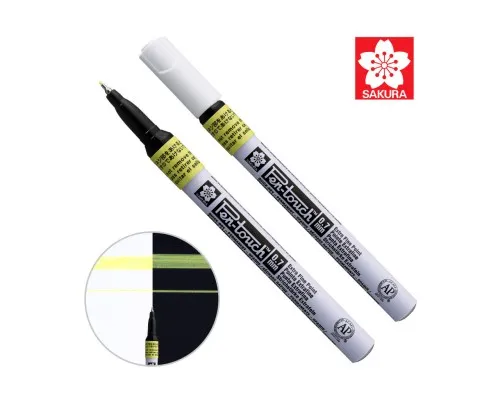Маркер Sakura Pen-Touch Жовтий, флуоресцентний, тонкий (EXTRA FINE) 0.7мм (084511322653)