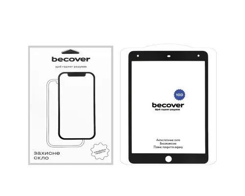 Скло захисне BeCover 10D Apple iPad 10.2 2019/2020/2021 Black (710572)