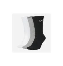 Шкарпетки Nike U NK EVERYDAY LTWT CREW 3PR SX7676-901 46-50 3 пари Чорний/Білий/Сірий (888407237393)