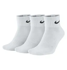 Шкарпетки Nike U NK V CUSH ANKLE-3PR VALUE SX4926-101 34-38 3 пари Білі (887232701086)