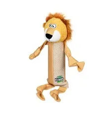Игрушка для собак GiGwi Eco Friendz Лев с пластиковой бутылкой и пищалкой 39 см (2250)