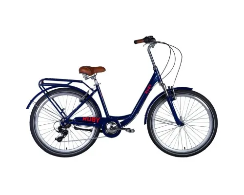 Велосипед Dorozhnik Ruby AM Vbr 26" 17" ST 2024 Темно-синій (OPS-D-26-257)