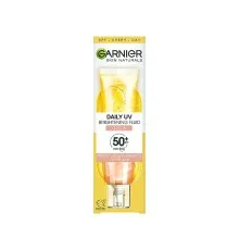 Засіб від засмаги Garnier Skin Naturals Сонцезахисний денний флюїд з Вітаміном С SPF50+ 40 мл (3600542573023)