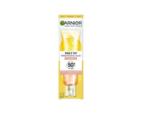 Средство от загара Garnier Skin Naturals Солнцезащитный дневной флюид с витамином С SPF50+ 40 мл (3600542573023)