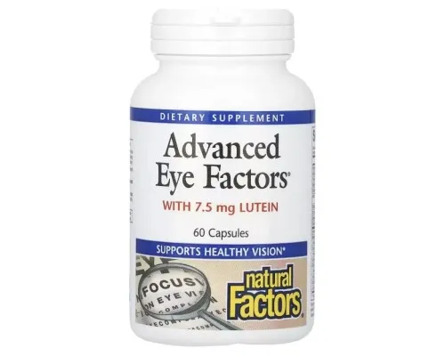 Витаминно-минеральный комплекс Natural Factors Здоровое зрение, Advanced Eye Factors, 60 капсул (NFS03534)