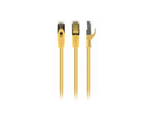 Патч-корд 0.25м S/FTP Cat 6A CU LSZH yellow Cablexpert (PP6A-LSZHCU-Y-0.25M)
