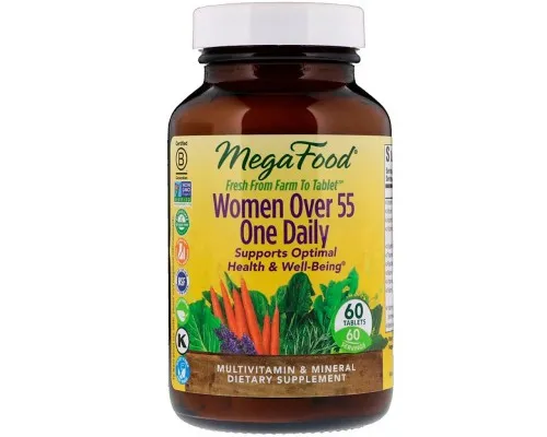 Мультивитамин MegaFood Мультивитамины для женщин 55+, Women Over 55 One Daily, 60 (MGF-10352)