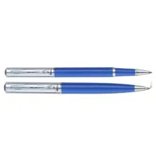 Ручка шариковая Regal набор шариковая + роллер в подарочном футляре Синий (R131222.L.RB)