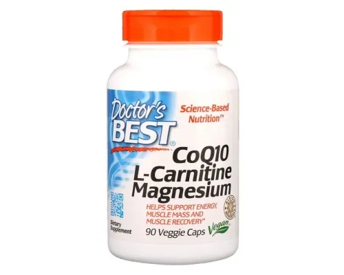 Антиоксидант Doctor's Best Коензим Q10, L-Карнитин і Магній, CoQ10 L-Carnitine Magnesiu (DRB-00477)